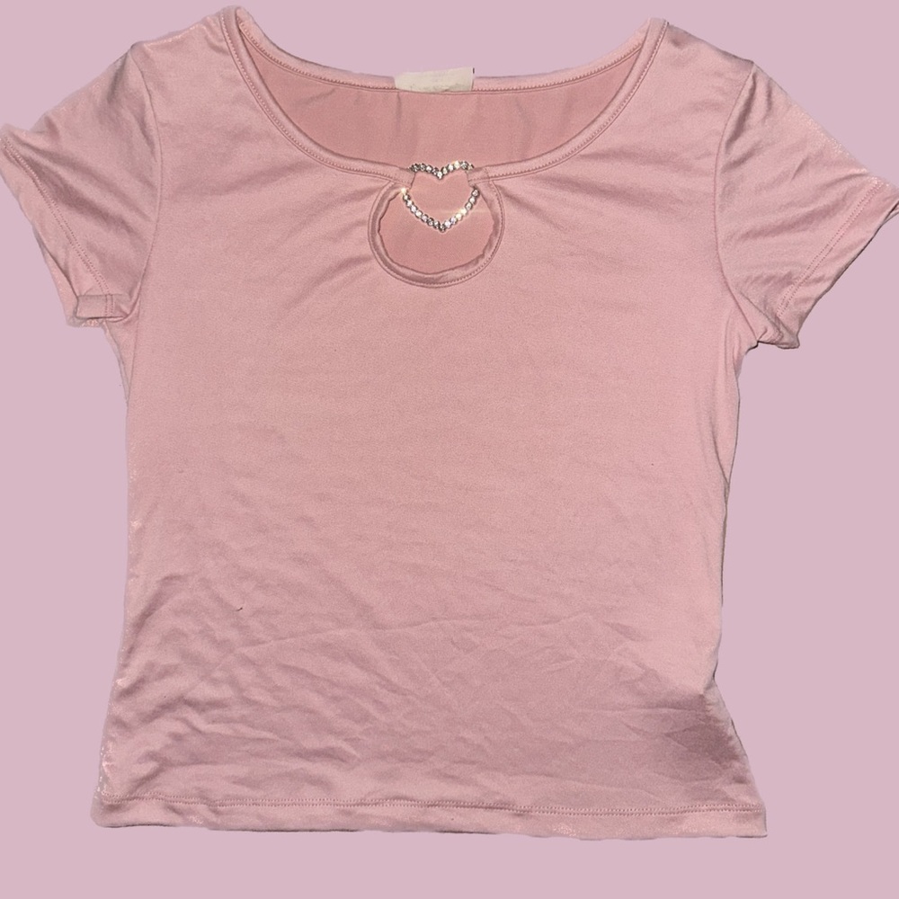 Pink heart shirt